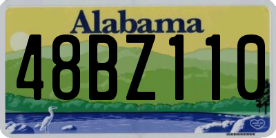 AL license plate 48BZ110