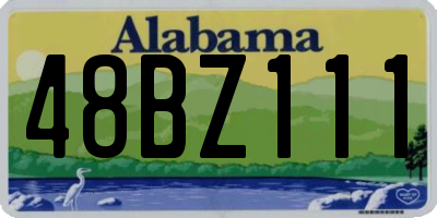 AL license plate 48BZ111