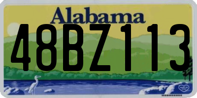AL license plate 48BZ113