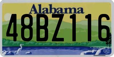AL license plate 48BZ116