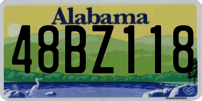 AL license plate 48BZ118