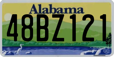 AL license plate 48BZ121