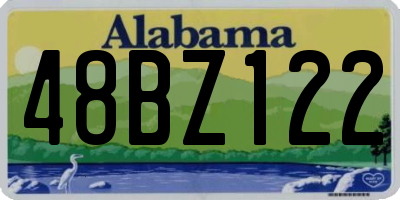 AL license plate 48BZ122