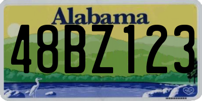 AL license plate 48BZ123