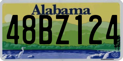 AL license plate 48BZ124