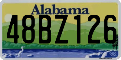 AL license plate 48BZ126