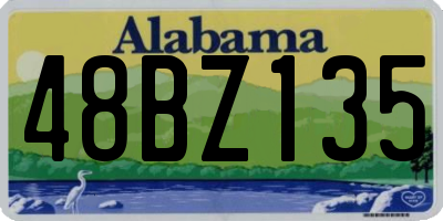AL license plate 48BZ135