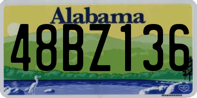AL license plate 48BZ136