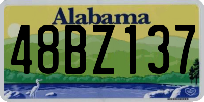 AL license plate 48BZ137