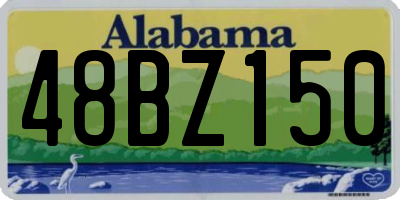 AL license plate 48BZ150
