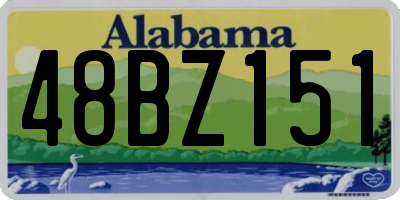 AL license plate 48BZ151