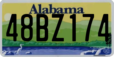 AL license plate 48BZ174