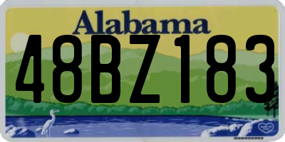 AL license plate 48BZ183