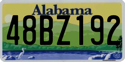 AL license plate 48BZ192
