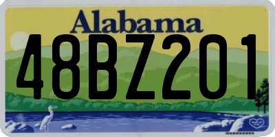 AL license plate 48BZ201