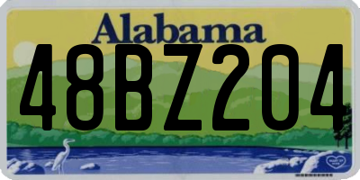 AL license plate 48BZ204
