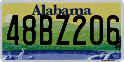 AL license plate 48BZ206