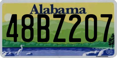 AL license plate 48BZ207
