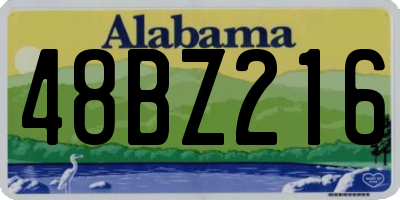 AL license plate 48BZ216