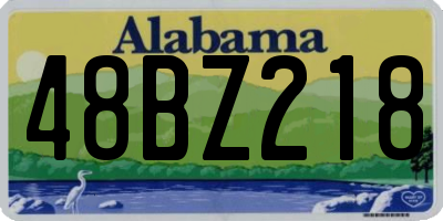 AL license plate 48BZ218