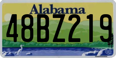 AL license plate 48BZ219