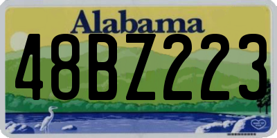 AL license plate 48BZ223