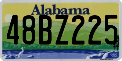 AL license plate 48BZ225