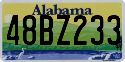 AL license plate 48BZ233