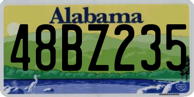 AL license plate 48BZ235