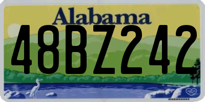 AL license plate 48BZ242