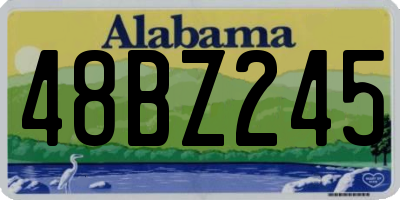 AL license plate 48BZ245
