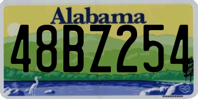 AL license plate 48BZ254