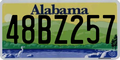 AL license plate 48BZ257