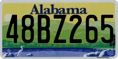 AL license plate 48BZ265