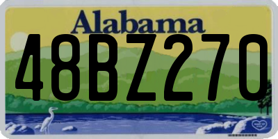AL license plate 48BZ270