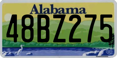 AL license plate 48BZ275