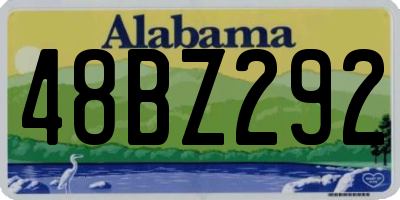 AL license plate 48BZ292