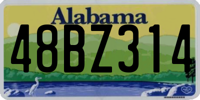 AL license plate 48BZ314