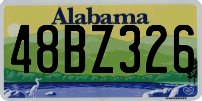 AL license plate 48BZ326