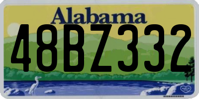 AL license plate 48BZ332