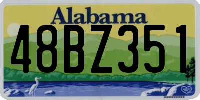 AL license plate 48BZ351