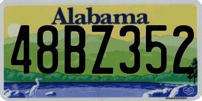 AL license plate 48BZ352