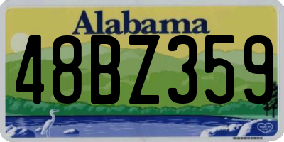 AL license plate 48BZ359