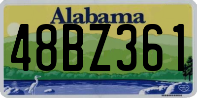 AL license plate 48BZ361
