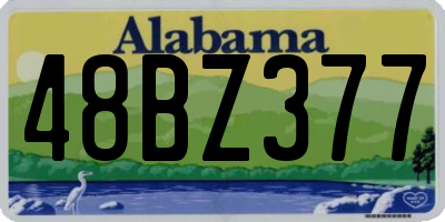 AL license plate 48BZ377
