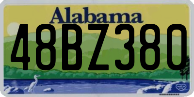 AL license plate 48BZ380