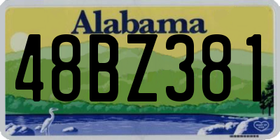 AL license plate 48BZ381