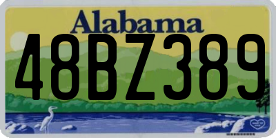 AL license plate 48BZ389