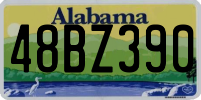 AL license plate 48BZ390