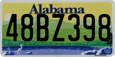 AL license plate 48BZ398